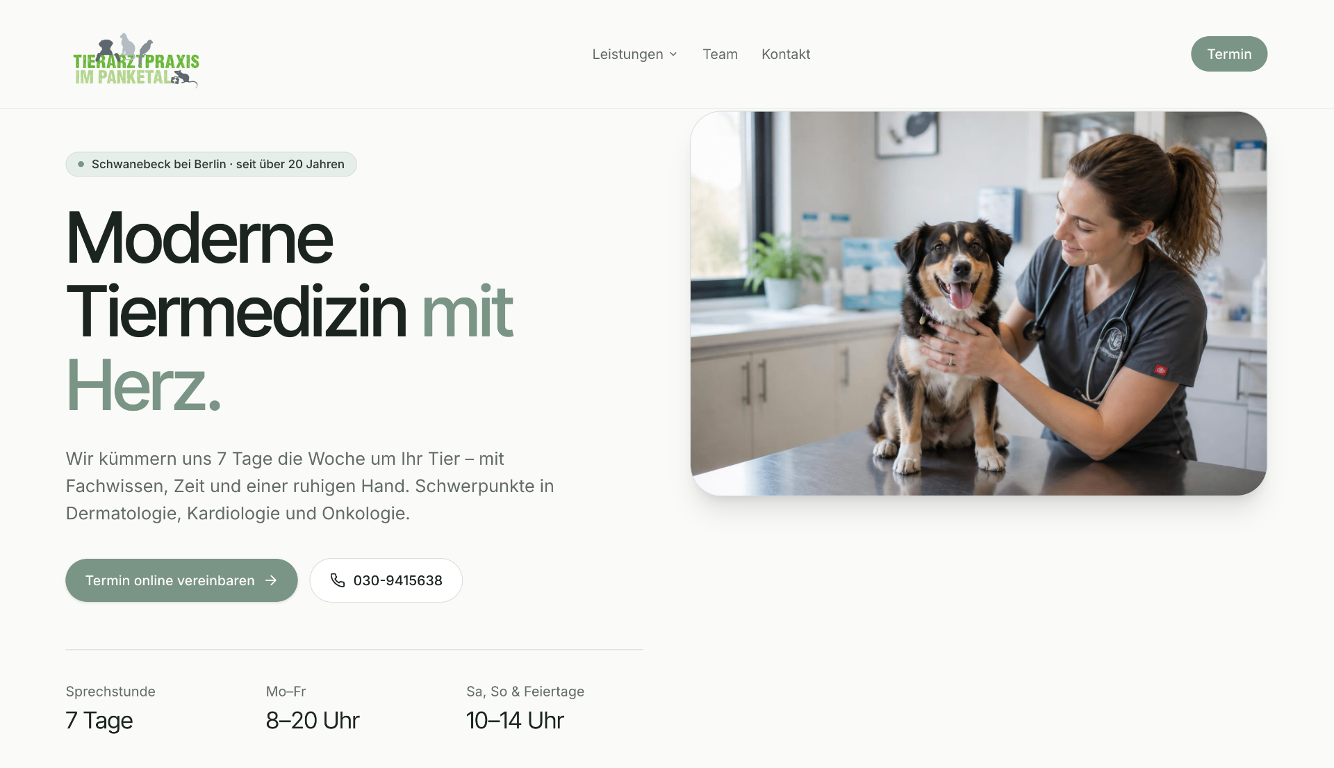 Neue, moderne Praxis-Website mit klarer Struktur